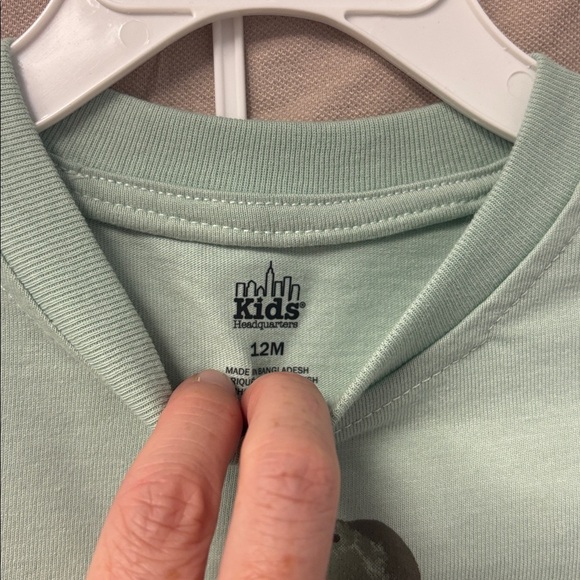 NWT Kid’s Headquarters Dino Tan Polo, Dino Green Tee & Brown Shorts 3-Piece Set - Picture 4 of 10